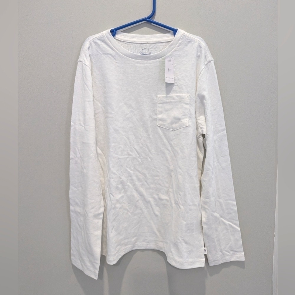 GAP Kids Organic Cotton White Long sleeves Size L 10
